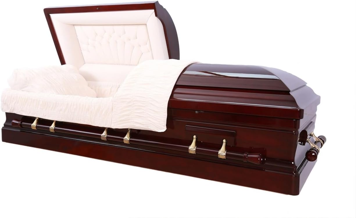 Overnight Caskets Presidential Mahogany Funeral Casket Review