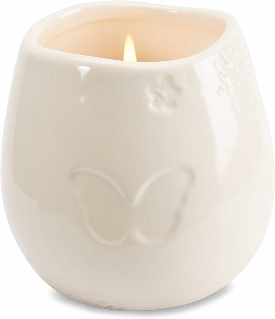 Pavilion Gift Company 19177 In Memory of Loved One Ceramic Soy Wax Candle 8 oz